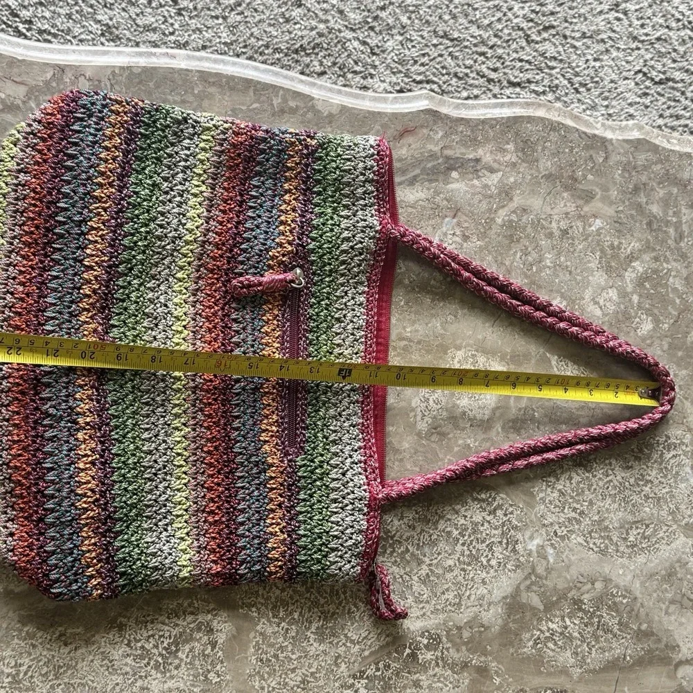 The Sak Crocheted Shoulder Hobo Bag Multicolor